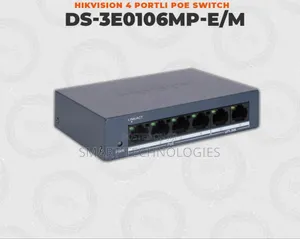 Hikvision Ds-3e0106mp-E/M | 4-Port Poe Switch