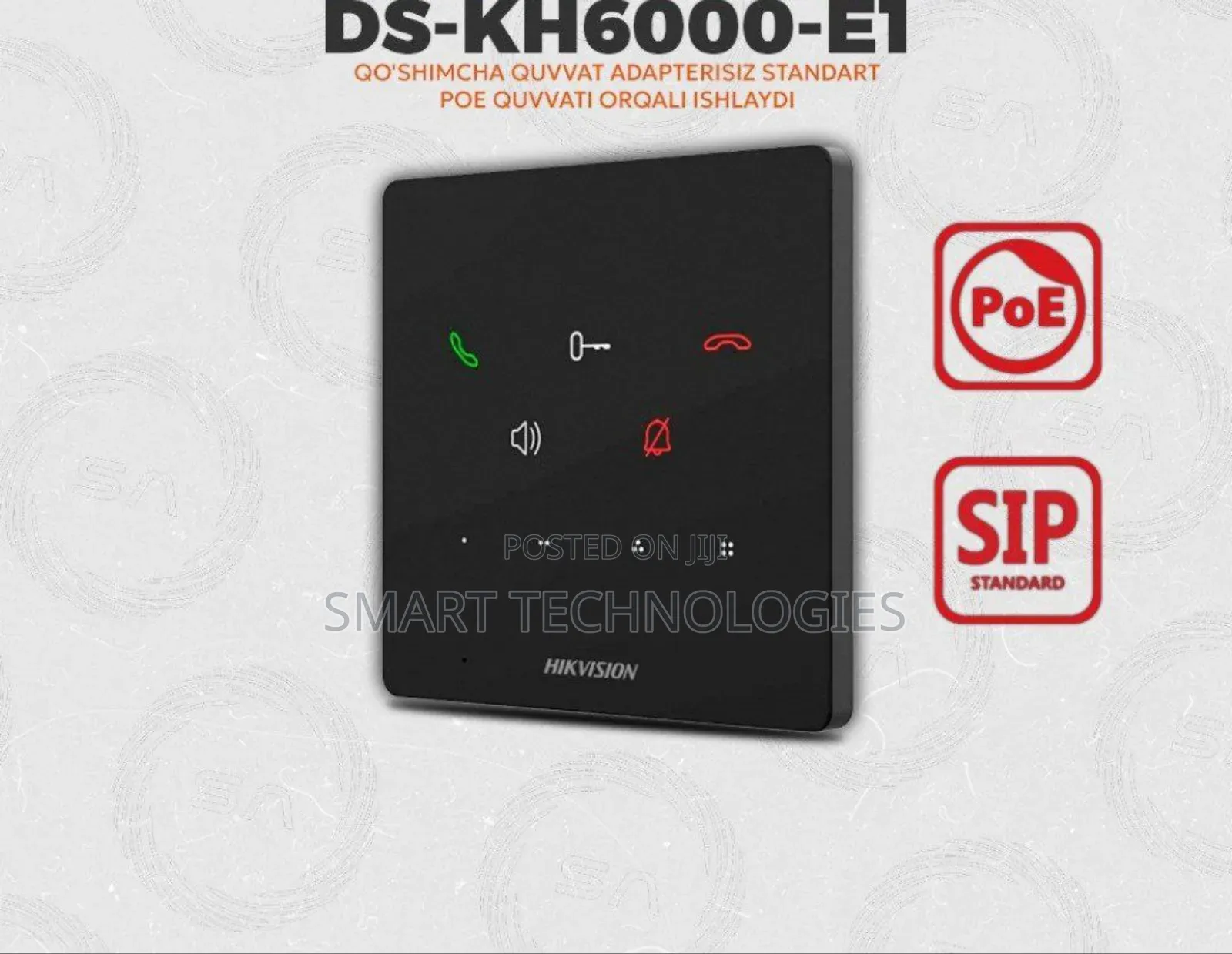 Hikvision Ds-Kh6000-E1 - Kh6 Series Ip Indoor Station (