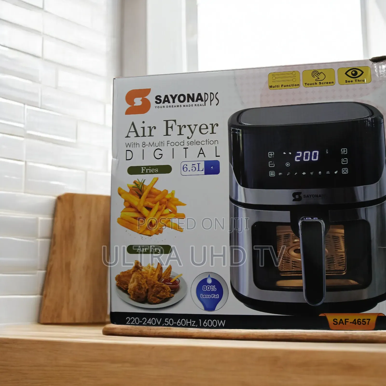 Sayonapps Digital Air Fryer (Model Saf-4657).