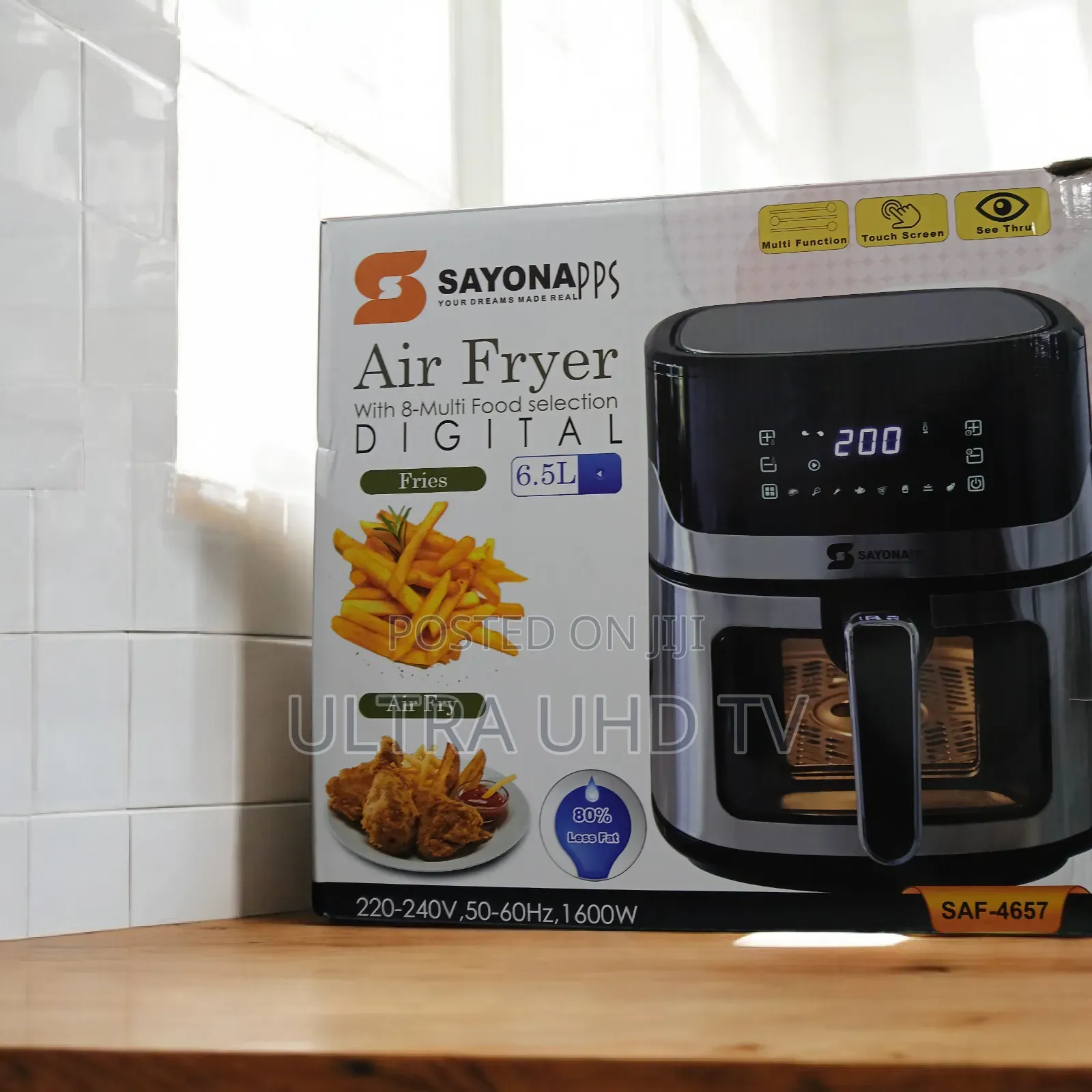 Sayonapps Digital Air Fryer (Model Saf-4657).