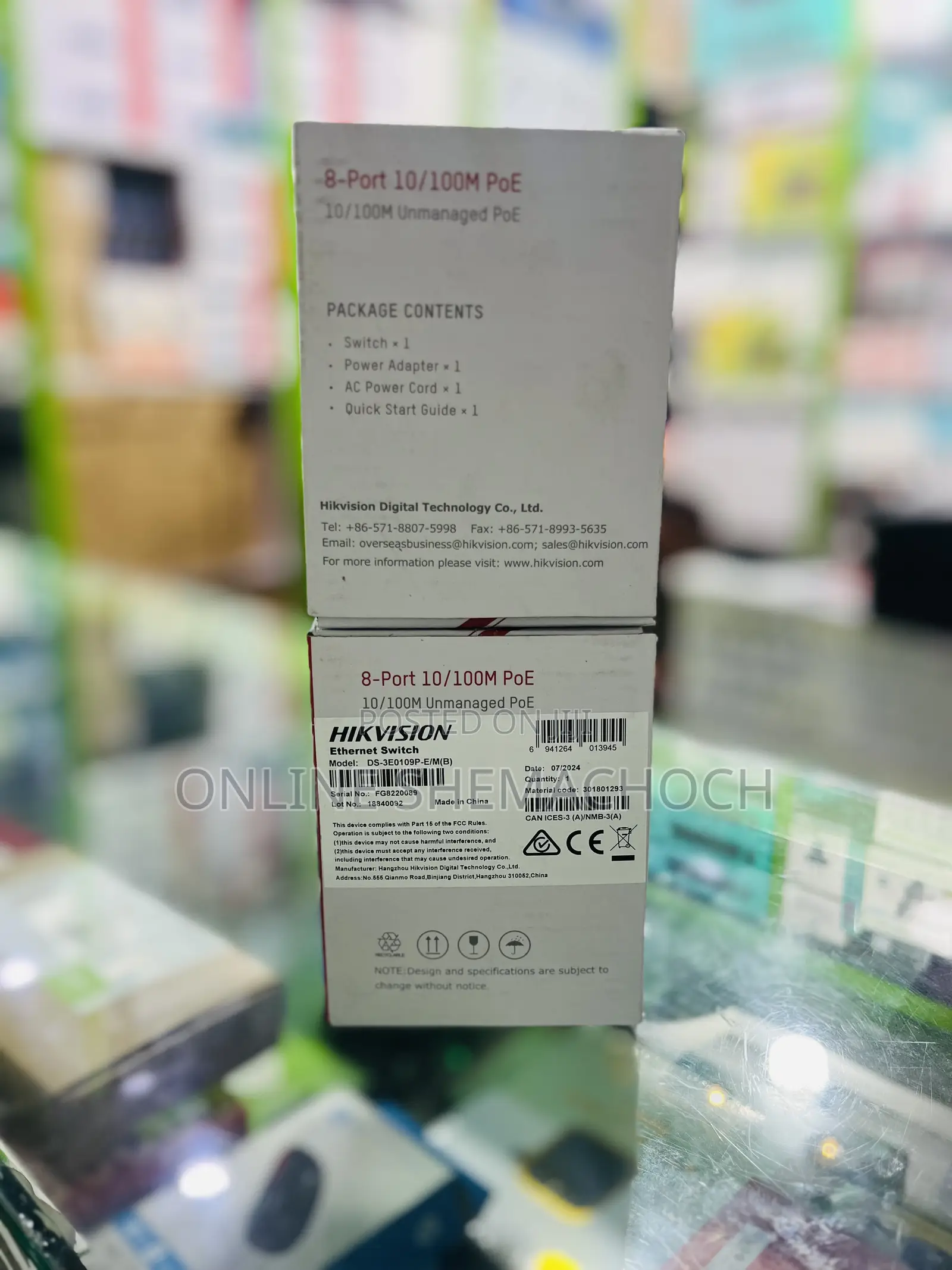 Hikvision 8 Eight Port 10/100 M Poe Switch (Unmanaged)