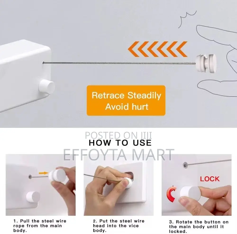 Retractable Double Clothline