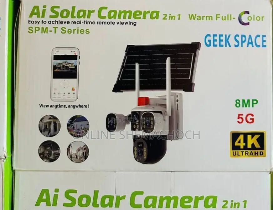 Geek Space Ai Solar 8mp Camera Ultra Hd