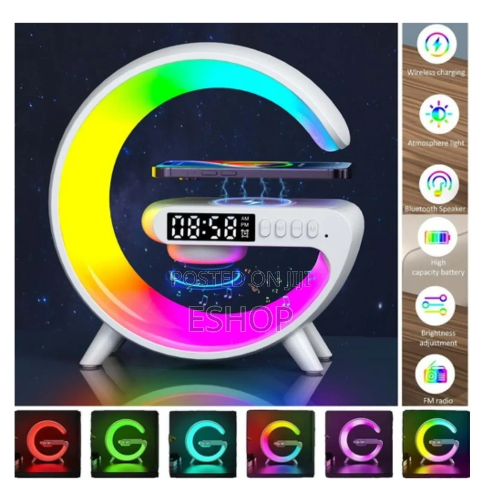 Elevate Your Space: Wireless Charging Station With Immersive Light