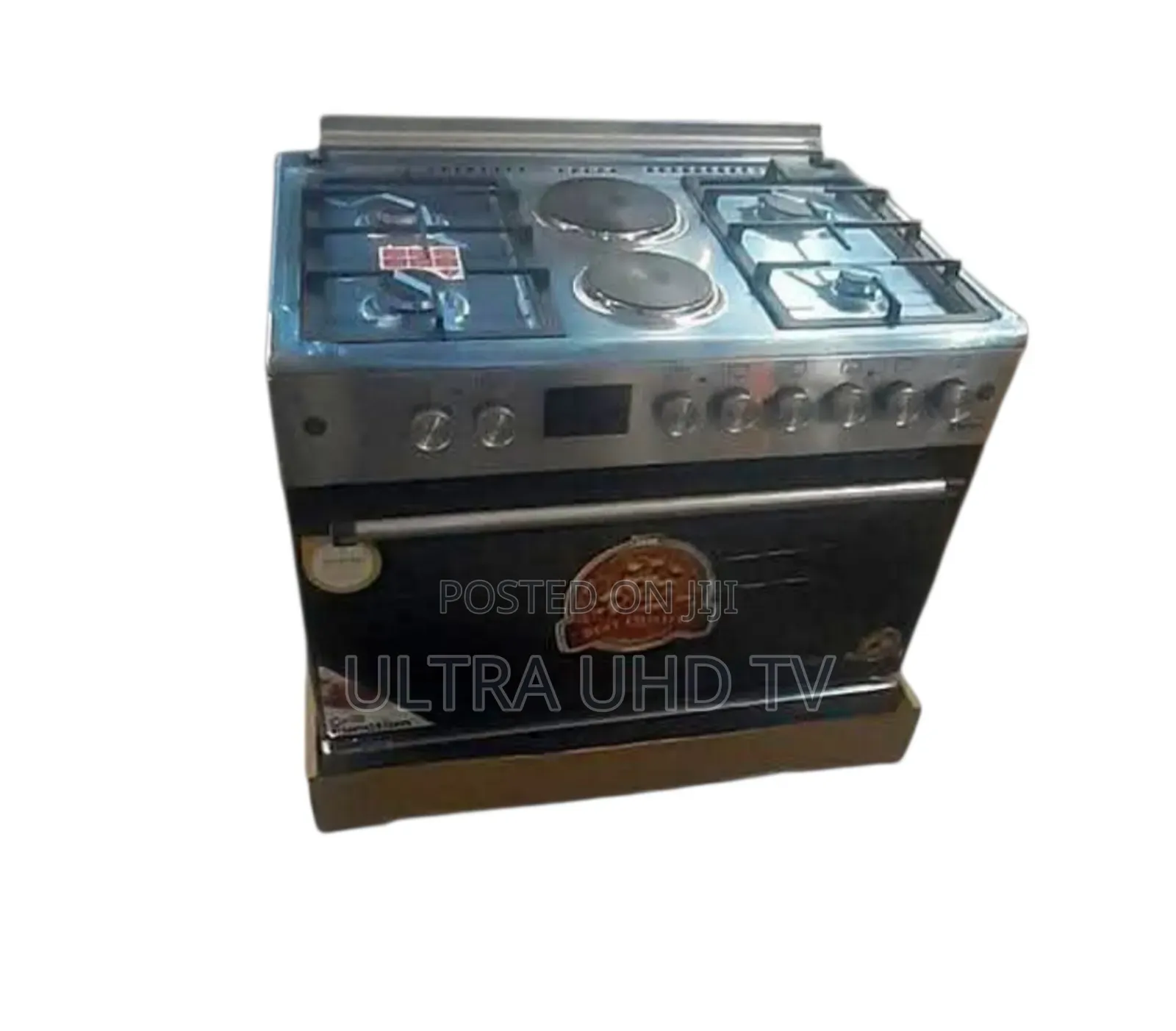 +1 This Is a Delta 90x60cm Freestanding Cooker. It Features Both