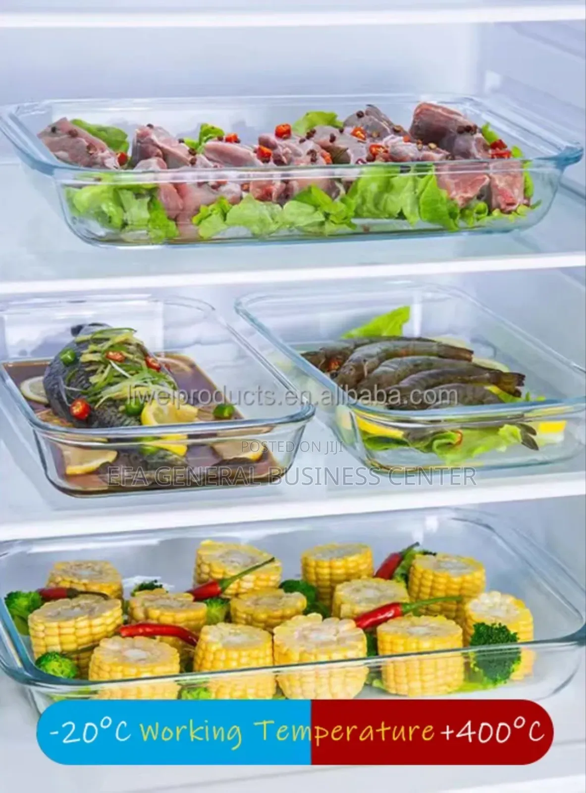 Tempered Glass Bakeware Set 3pcs