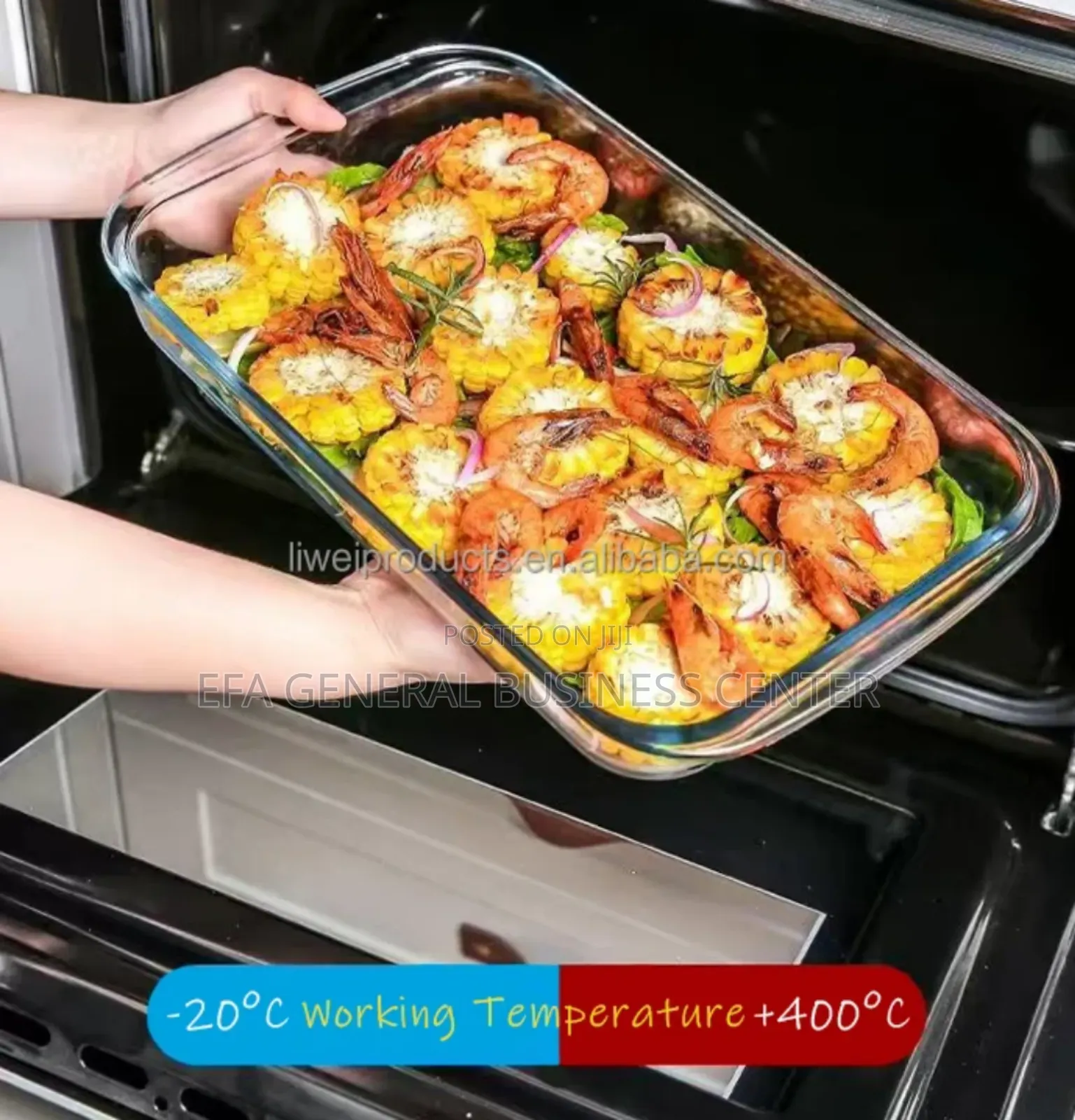 Tempered Glass Bakeware Set 3pcs