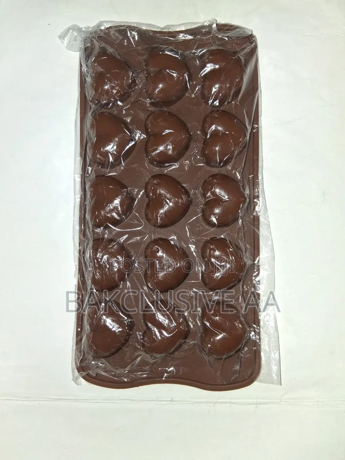 Silicone, Heart-Shaped Chocolate Mould