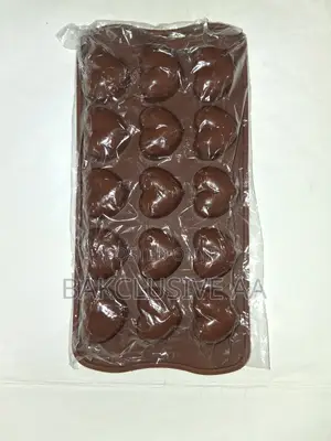 Silicone, Heart-Shaped Chocolate Mould