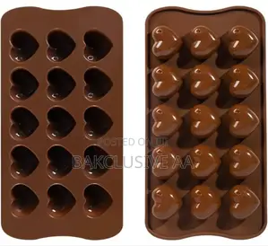 Silicone, Heart-Shaped Chocolate Mould