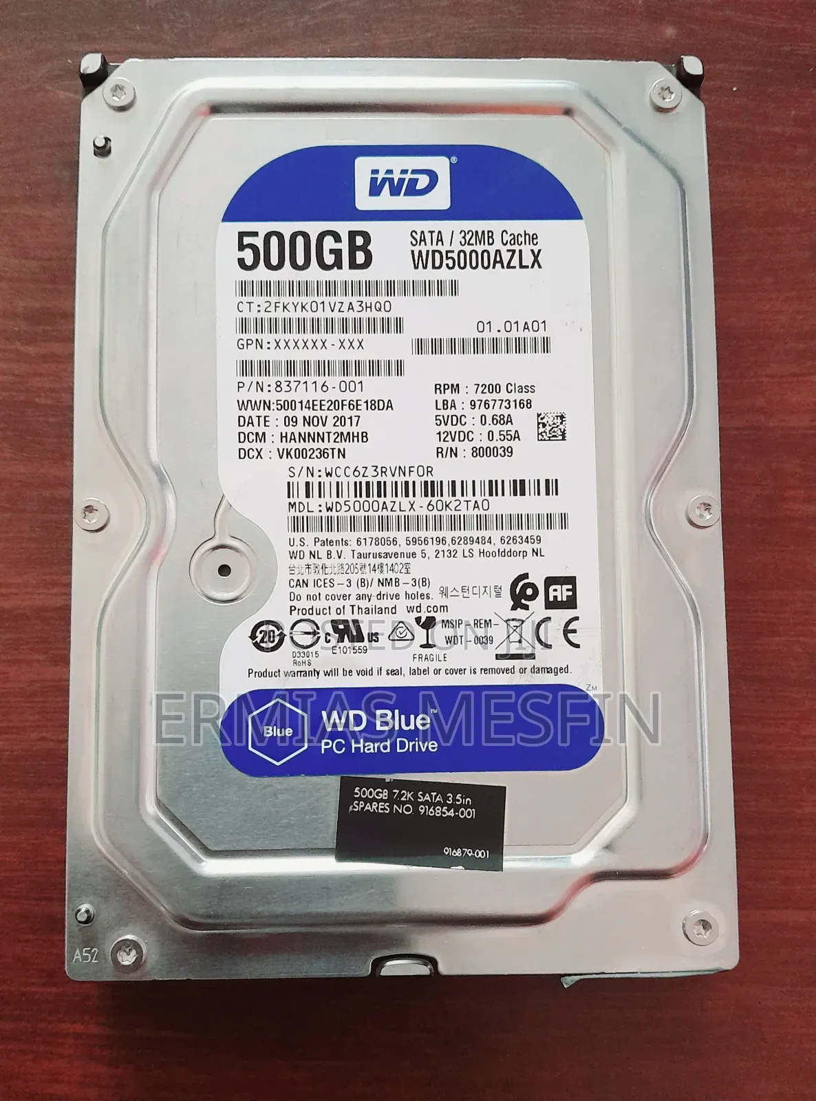 500gb Internal Desktop Hard Disk (Hdd)