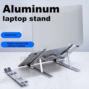 Foldable Height Adjustable Metal Frame Laptop Stand