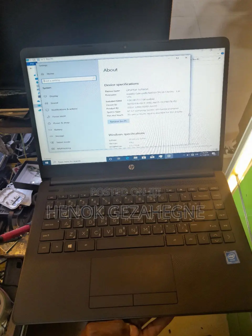 New Laptop HP 4GB Intel Celeron HDD 500GB