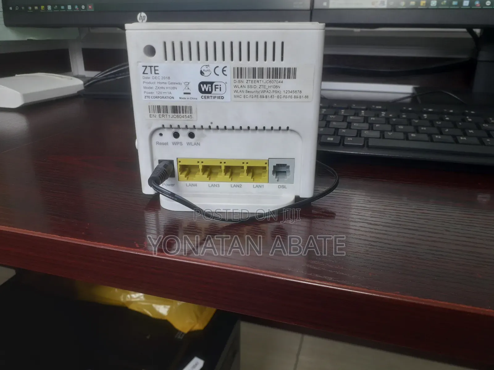 Ethio Telecom Wifi Router