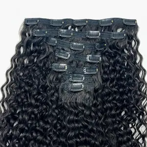 Hair Extensions Black Color 16 Clips 22 Inch