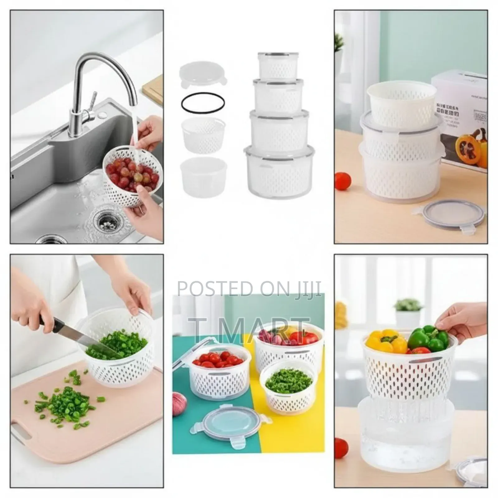 4-in-1 Strainer Container Set