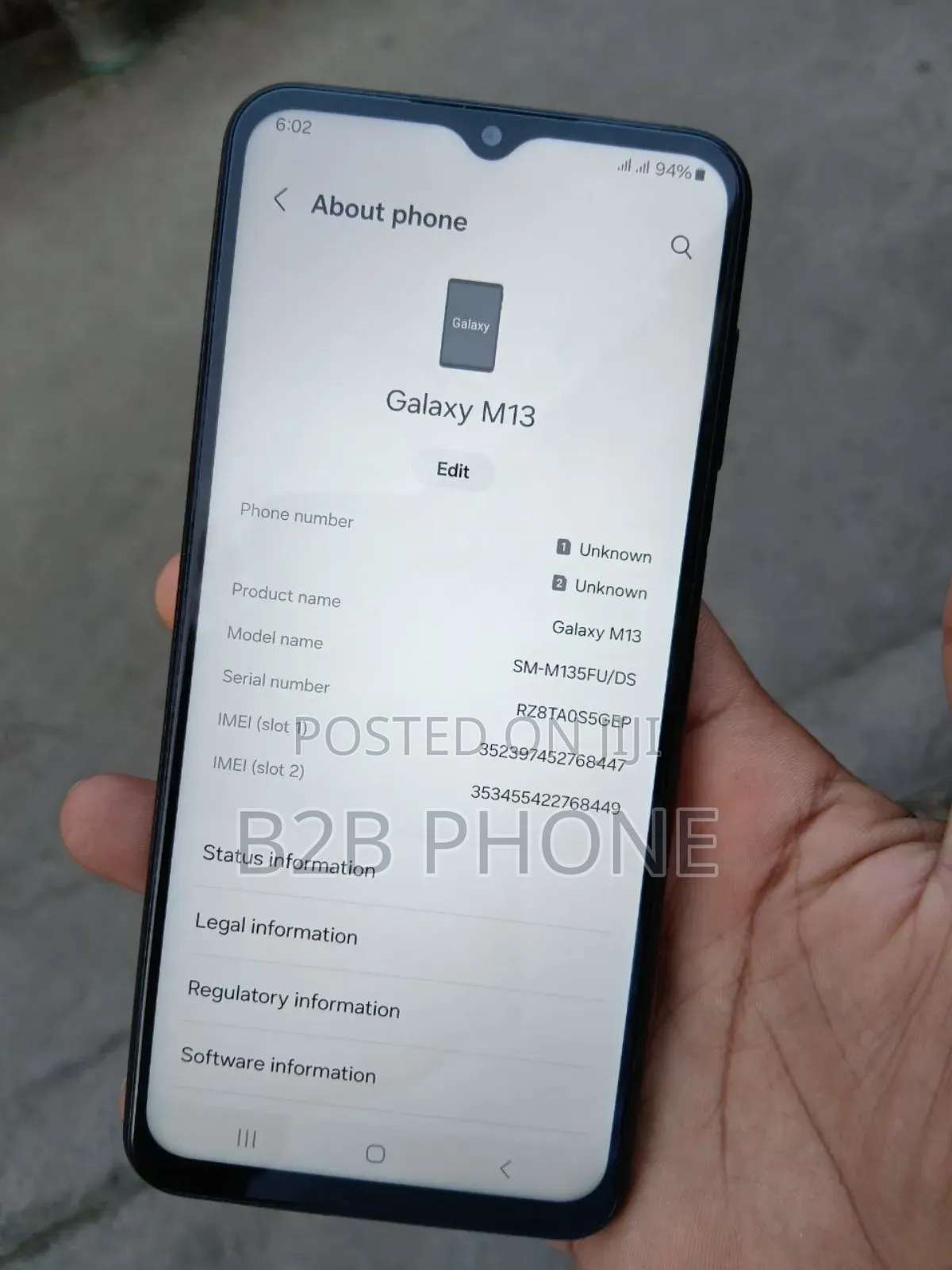 Samsung Galaxy M13 128 GB Blue