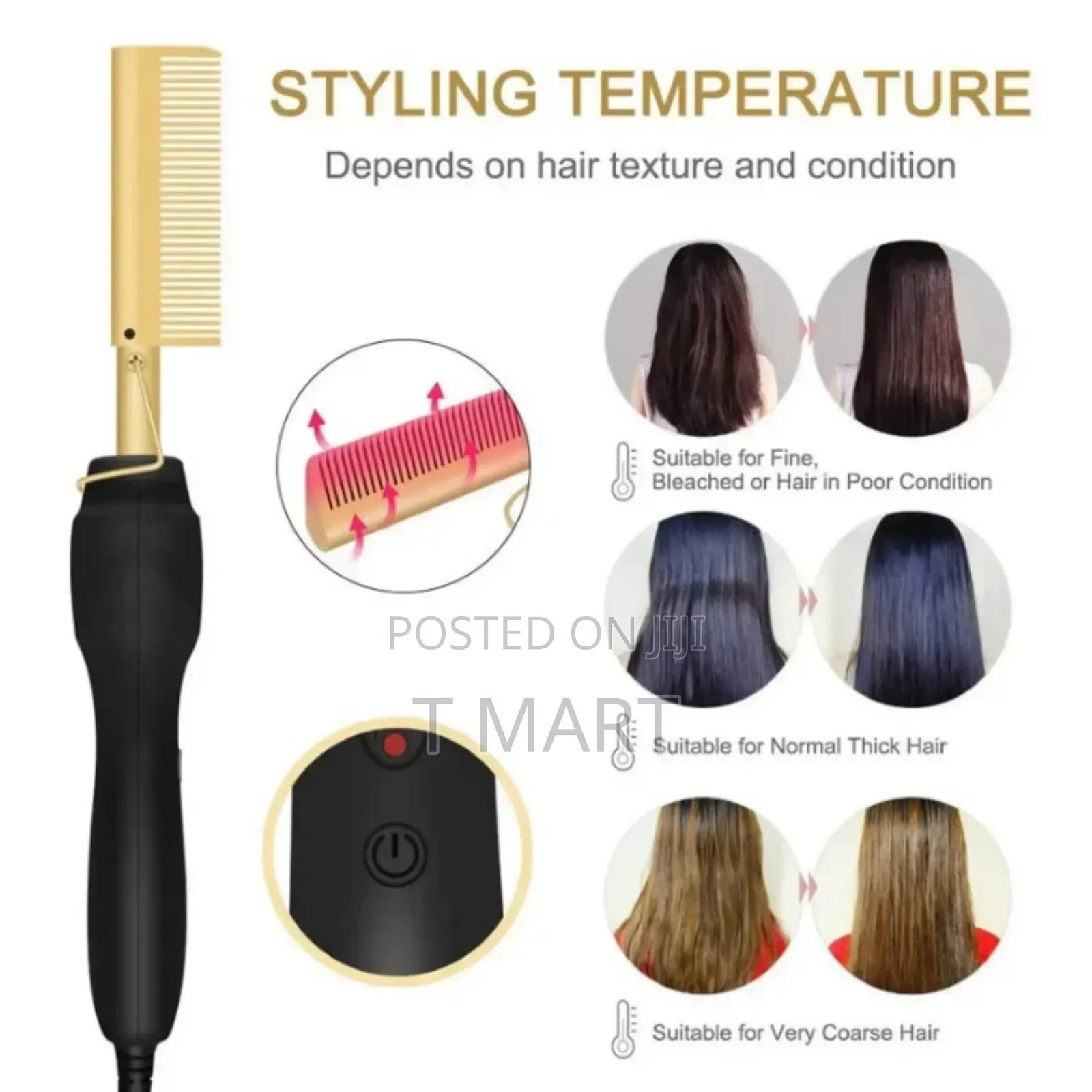 Electric Hair Styling Hot Comb