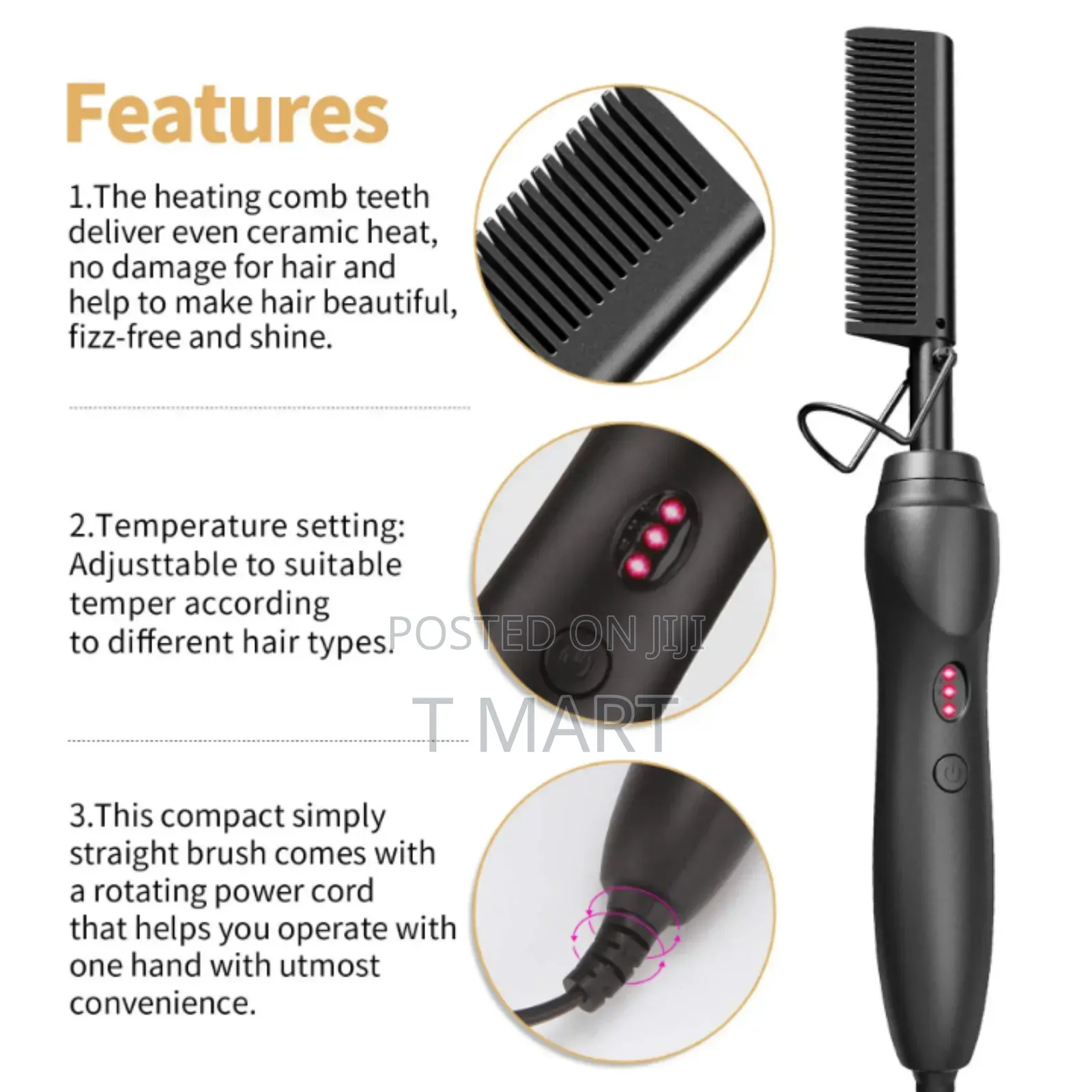 Electric Hair Styling Hot Comb