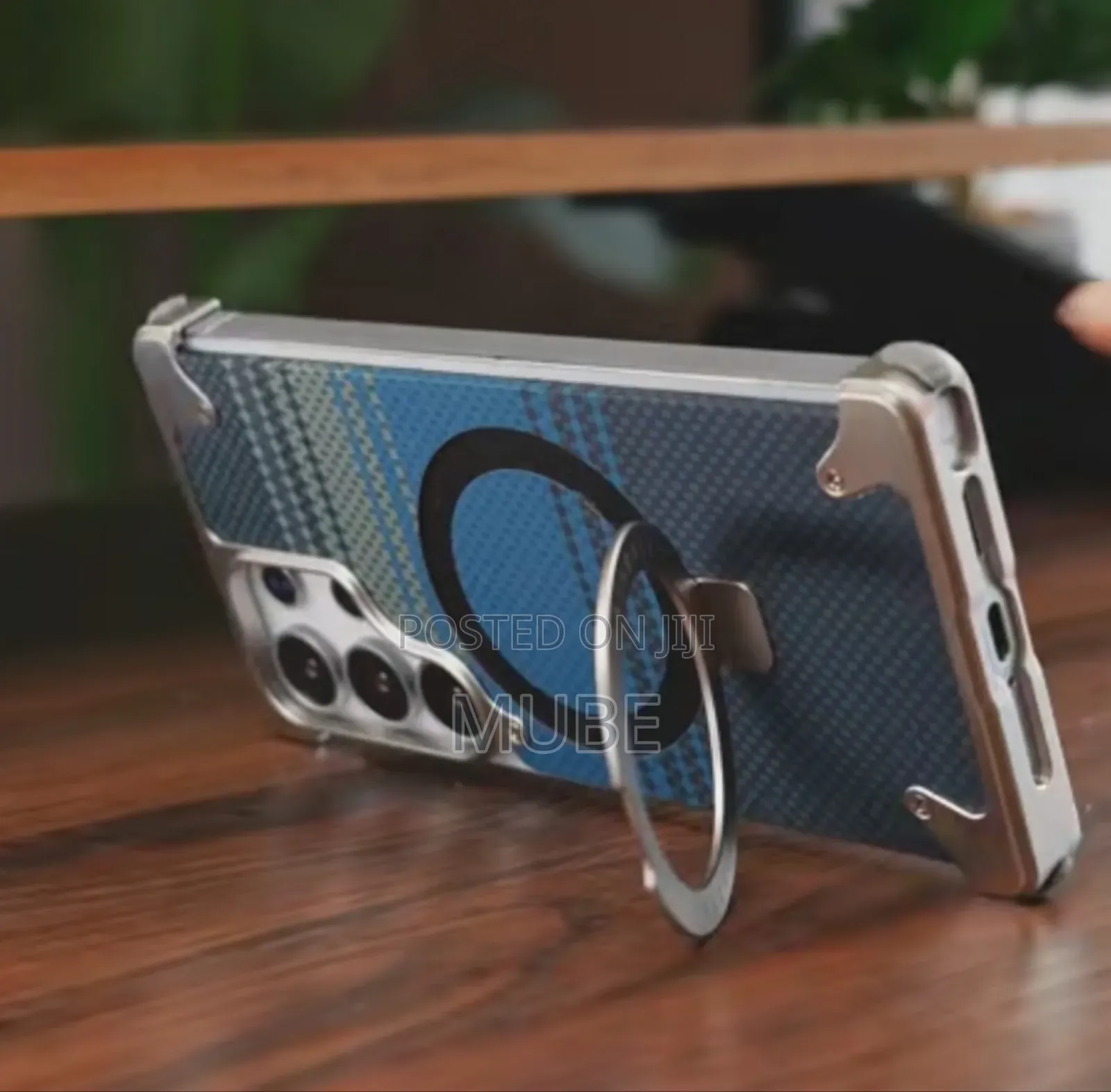 Premium Kevlar Pattern Metal Frame Phone Case – Galaxy S23 Ultra