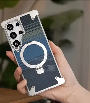 Premium Kevlar Pattern Metal Frame Phone Case – Galaxy S23 Ultra