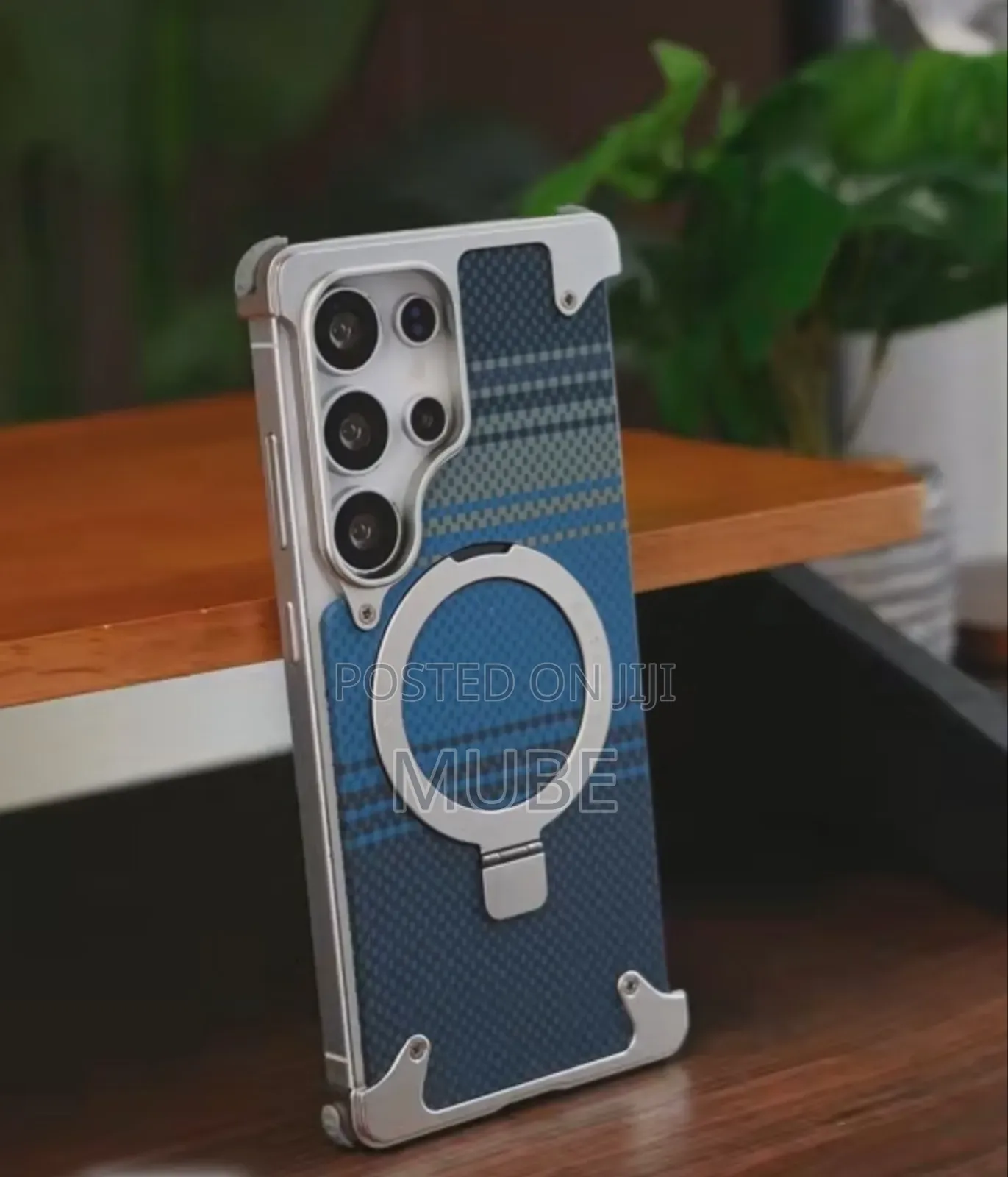 Premium Kevlar Pattern Metal Frame Phone Case – Galaxy S23 Ultra