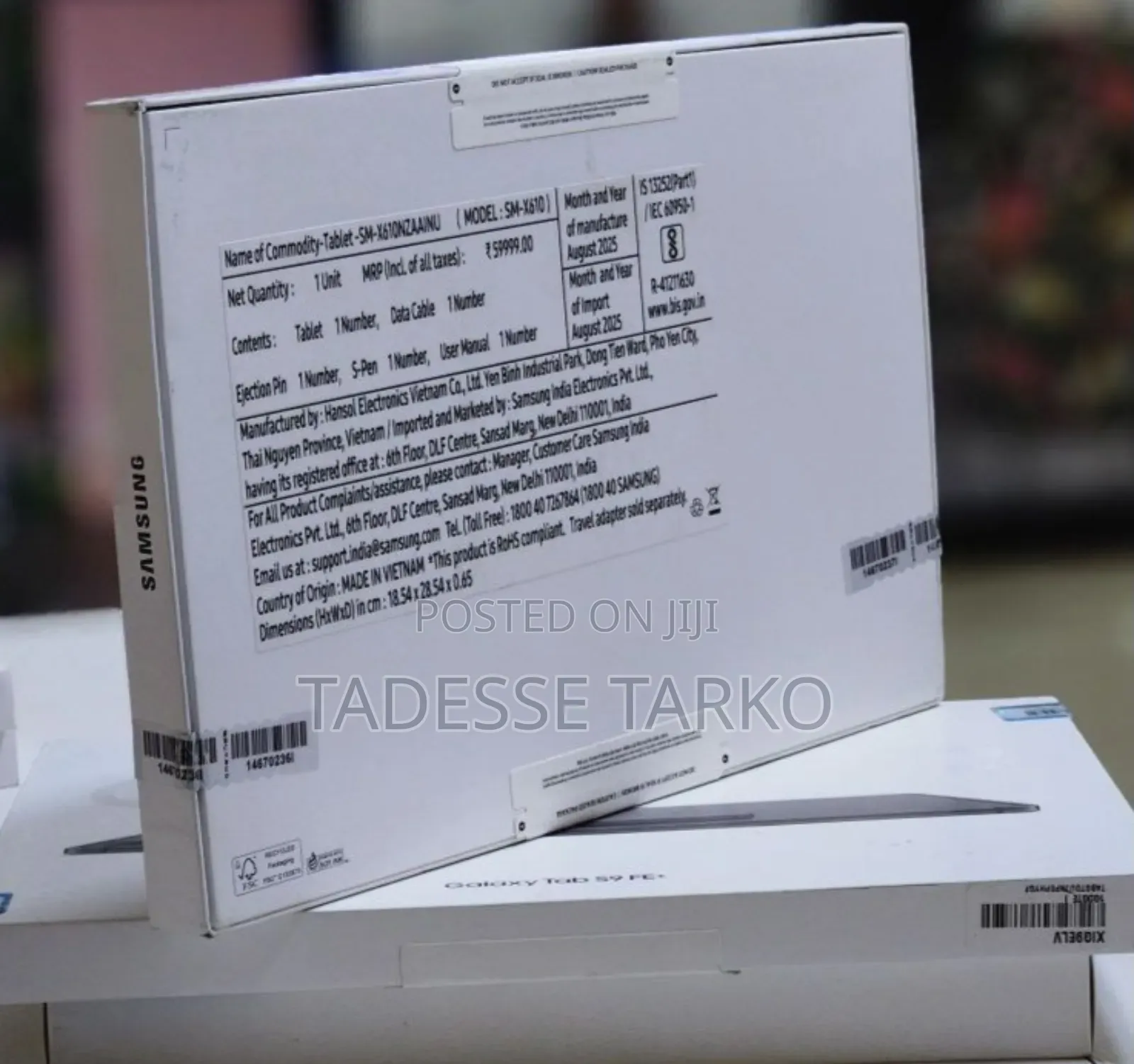 New Samsung Galaxy Tab S9 FE 128 GB Black