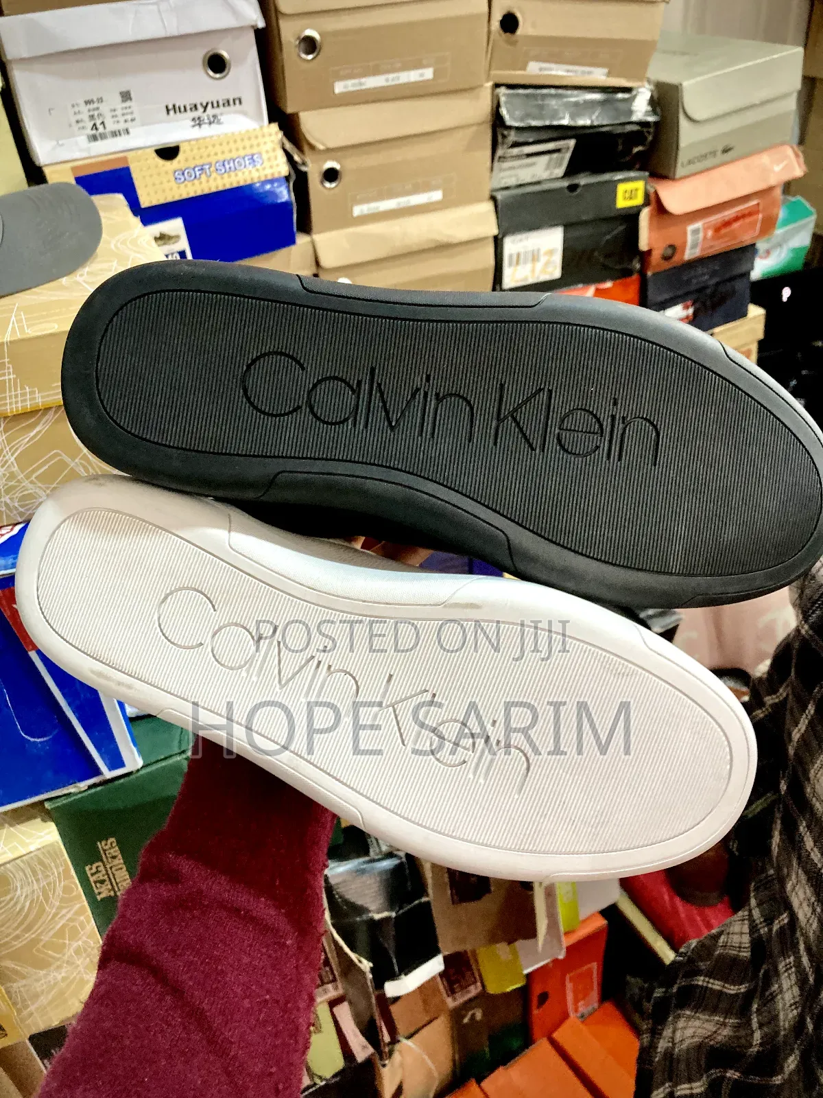 Calvin Shoes White And Blake