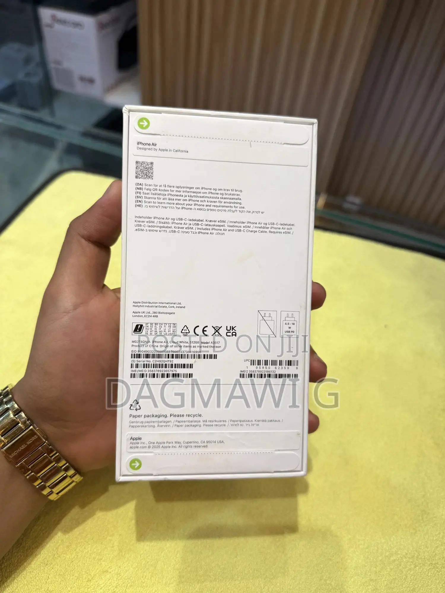 New Apple iPhone Air 512 GB White