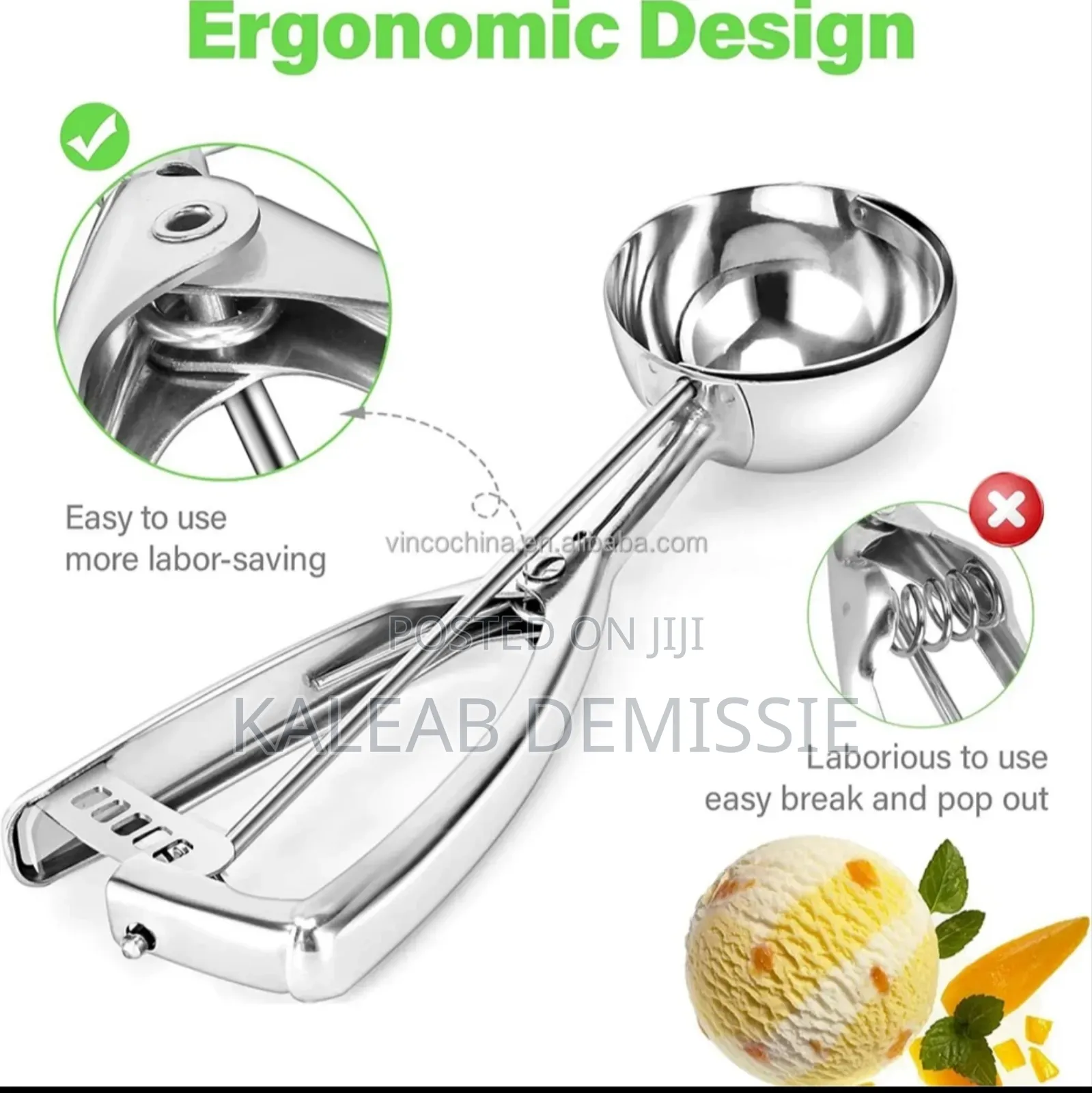 Ice Cream Scoop Spoon