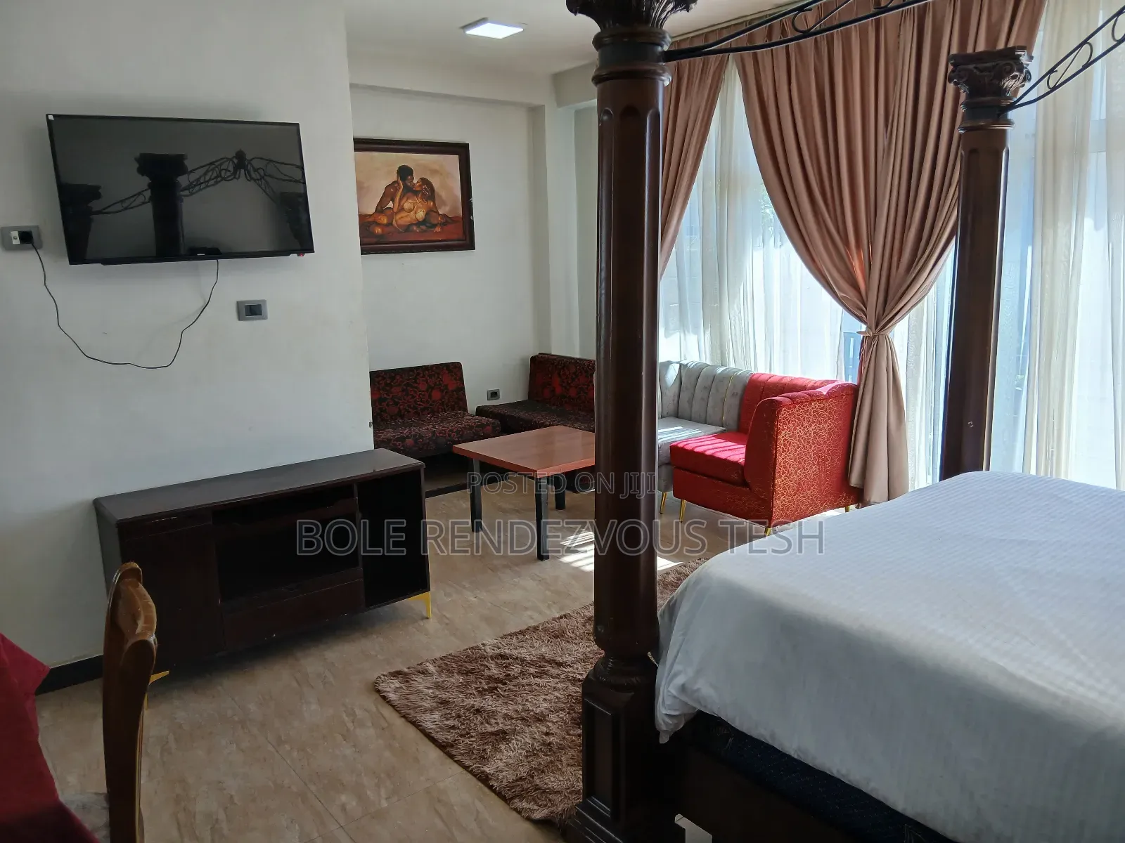 Furnished 1bdrm Apartment in Bole for rent