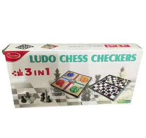 3-in-1 Magnetic Board Game Set Ludo • Chess • Checkers