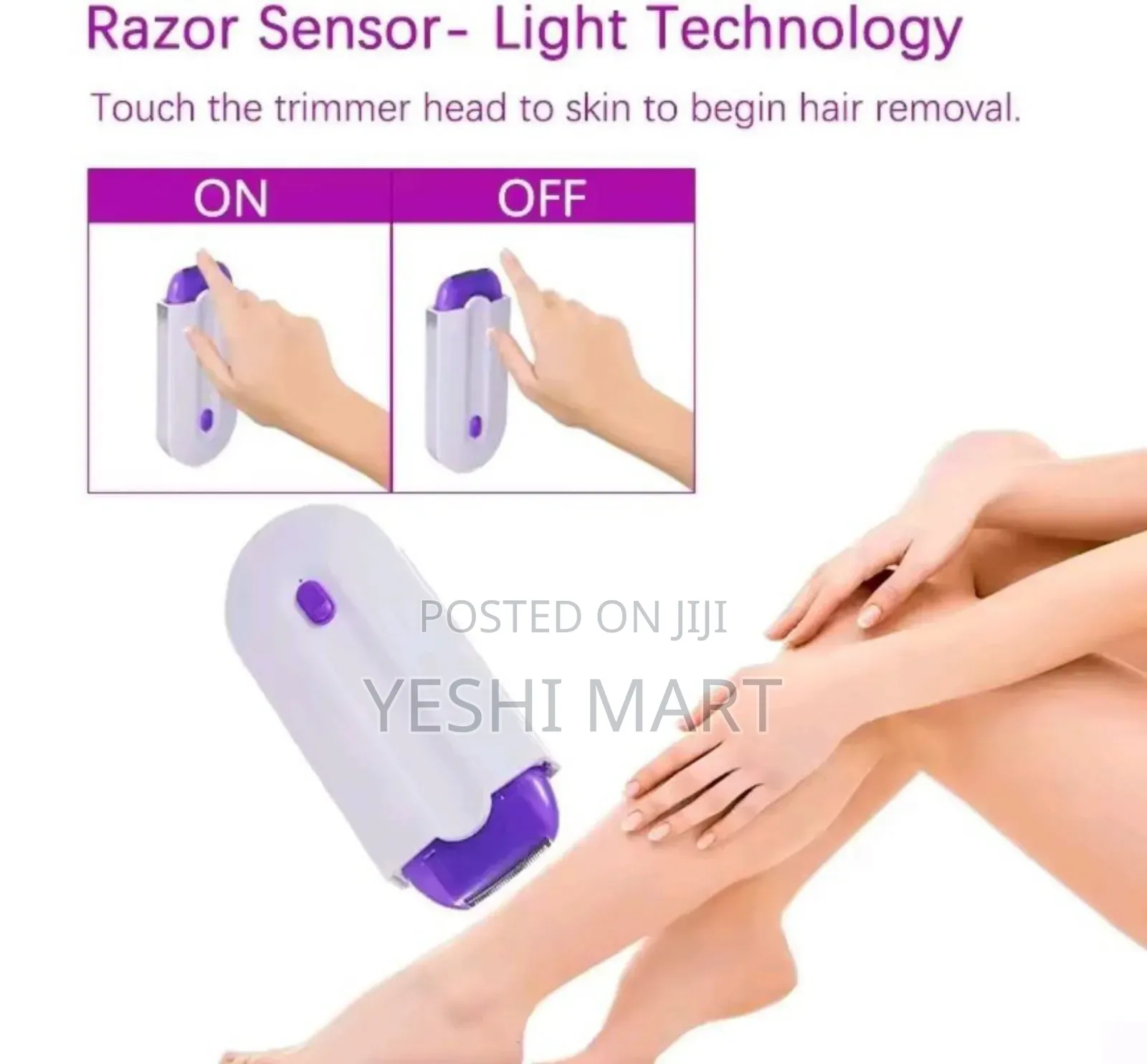 Home Used Painless Tactile Hair Trimmer for Women Face Lace Leg Electr