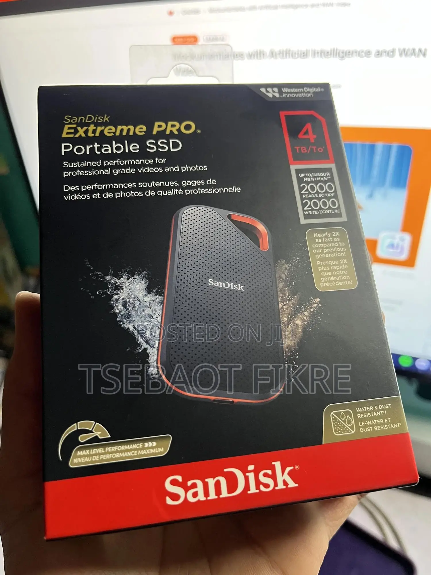 Sandisk, Extreme Portable SSD 4 Tb