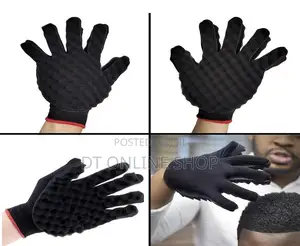 Hair Curl Sponge Gloves