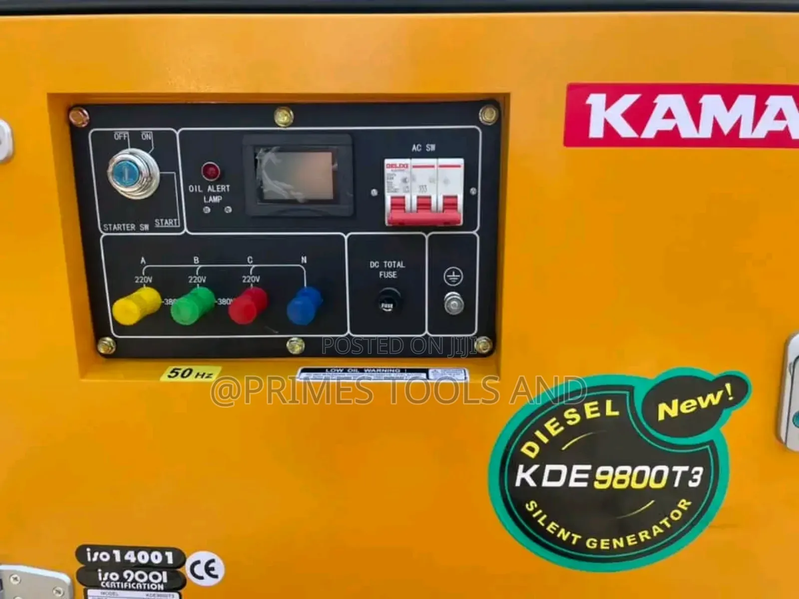 Kama 9800 Silent Generator Likely Refers to the Kama Kde9800t,