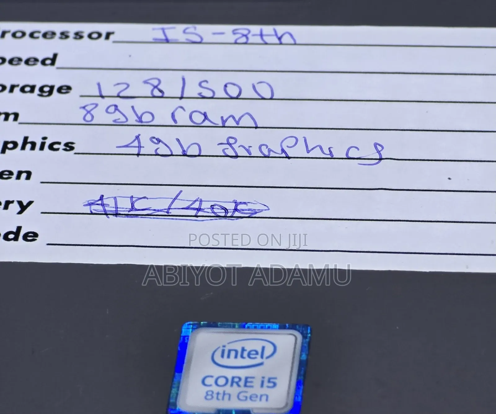 New Laptop Dell Inspiron 15 8GB Intel Core I5 SSD 500GB