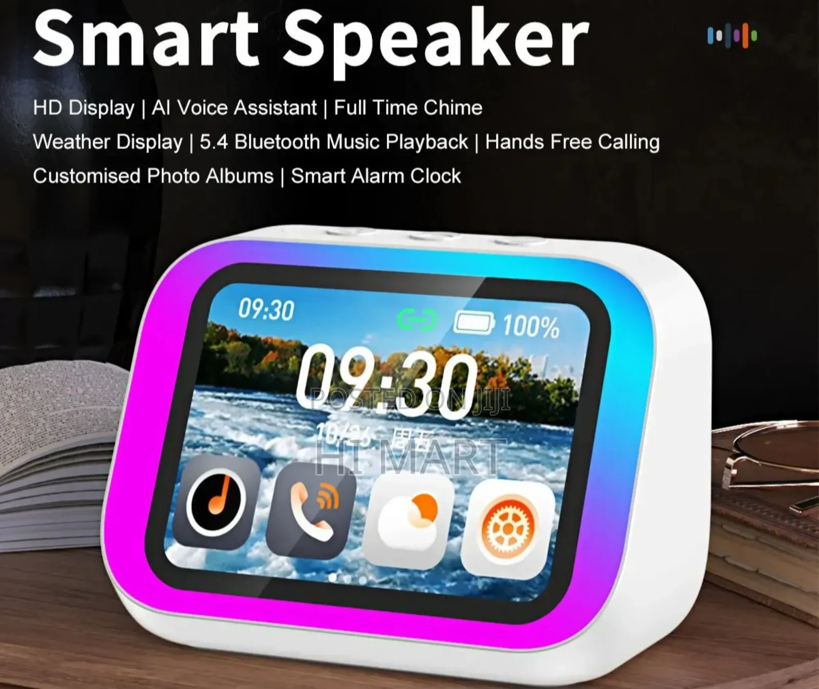 2in1 Modern Smart Toch Screen Speaker