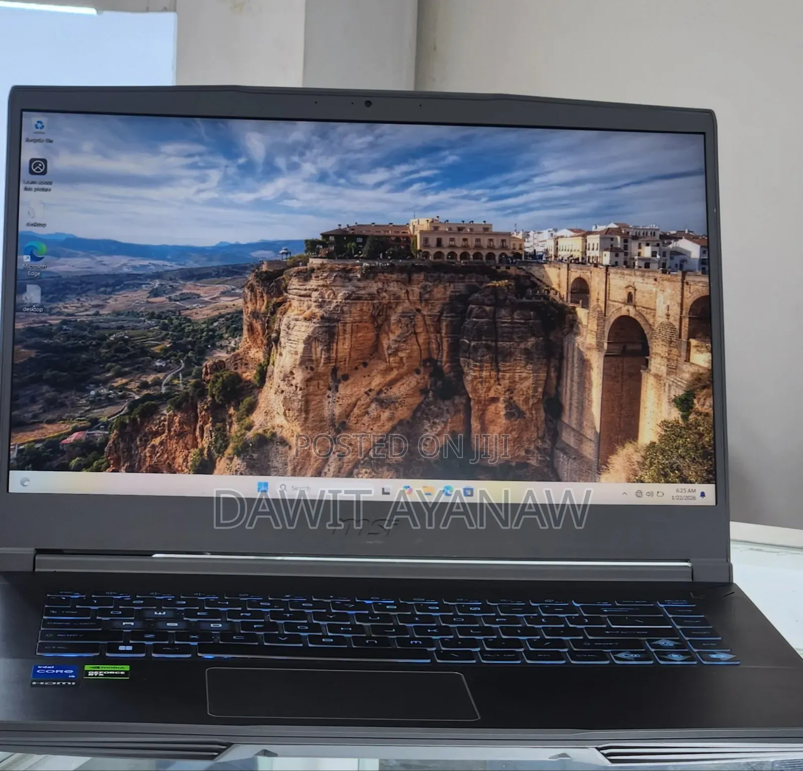 New Laptop MSI 16GB Intel Core I5 SSD 512GB