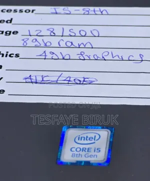 New Laptop Dell 8GB Intel Core I5 SSD 128GB