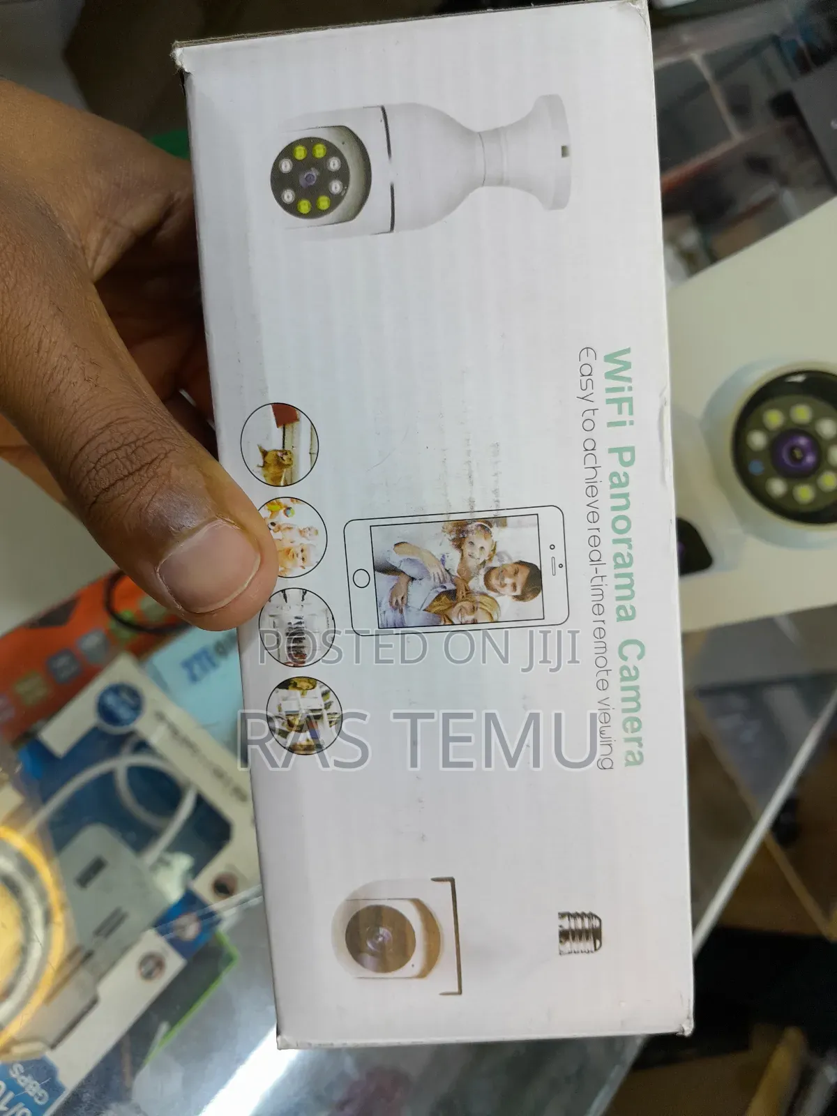 Wifi Panorama Camera(ባለ አምፖል የደህንነት መጠበቂያ ካሜራ)