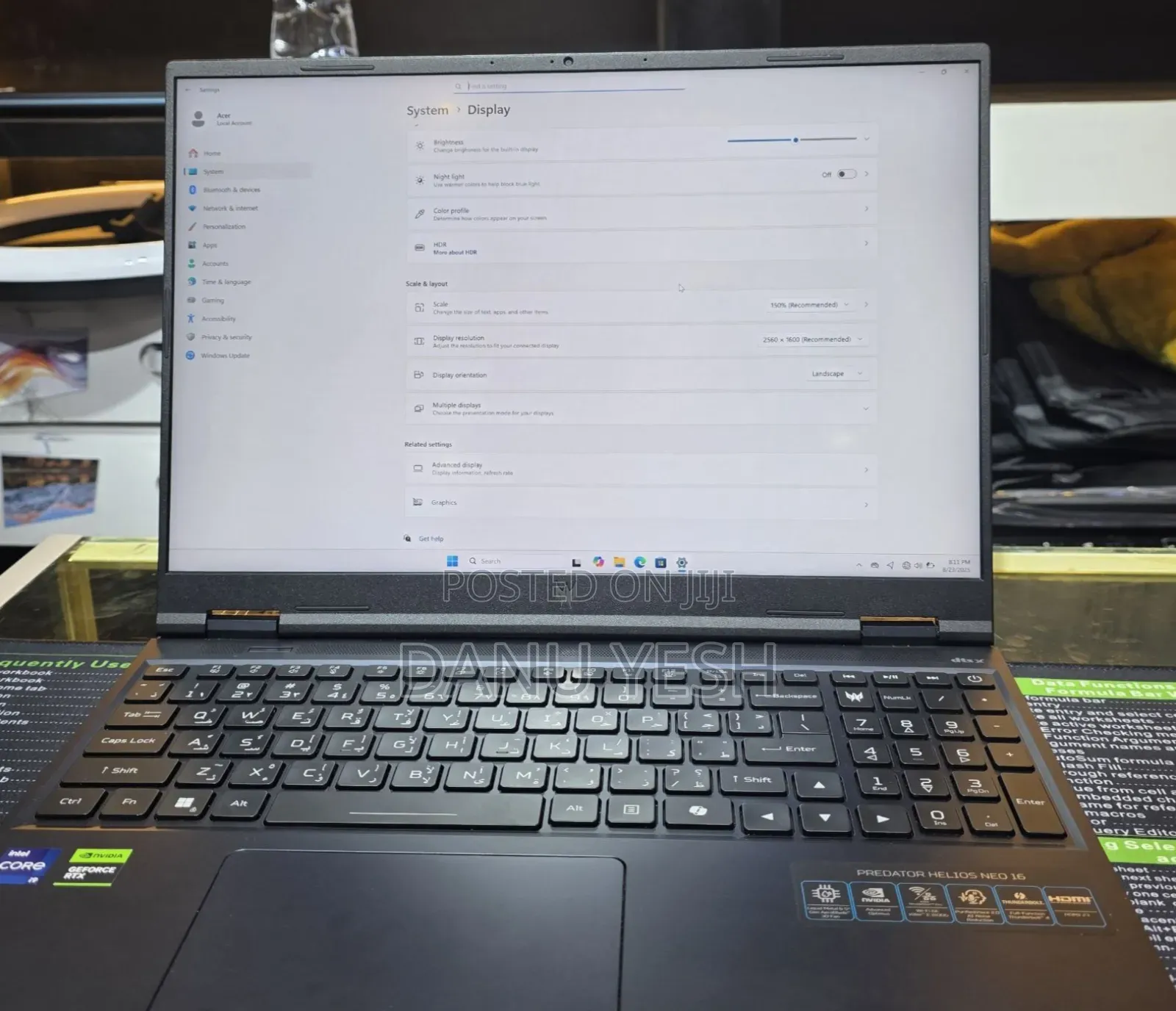 New Laptop Acer Predator Helios Neo 16 16GB Intel Core I9 SSD 1T