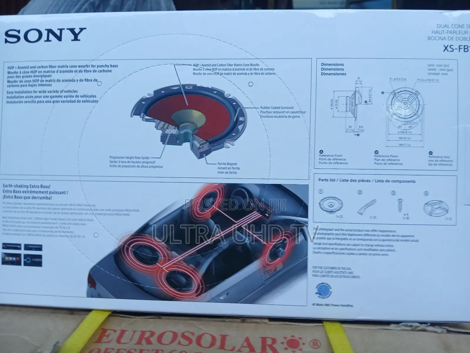 Sony Car Speake Xs-Fb161e 16cm (6.5") Dual Cone Car Speaker.