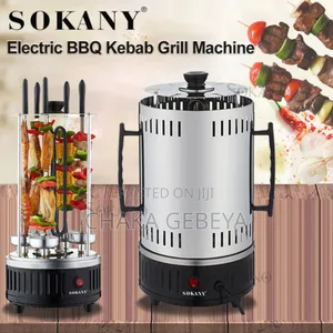 Sokany Sk-6111 Electric Meat Skewer Grill Machine - Smoke-free