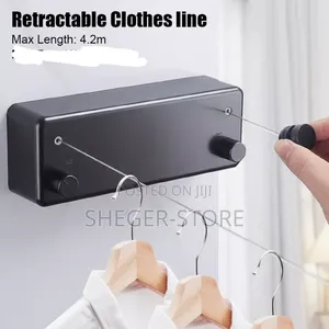 Orginal Retractable Double Clothline (እያንዳንዳቸው 4.2 ሜትር የሚረዝሙ ገመዶች)
