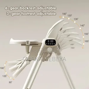 2-in-1 Electric Baby High Chair Swing With Remote Control - New