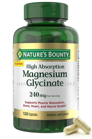 Nature’S Bounty Magnesium Glycinate 240 Mg – 180 Capsules