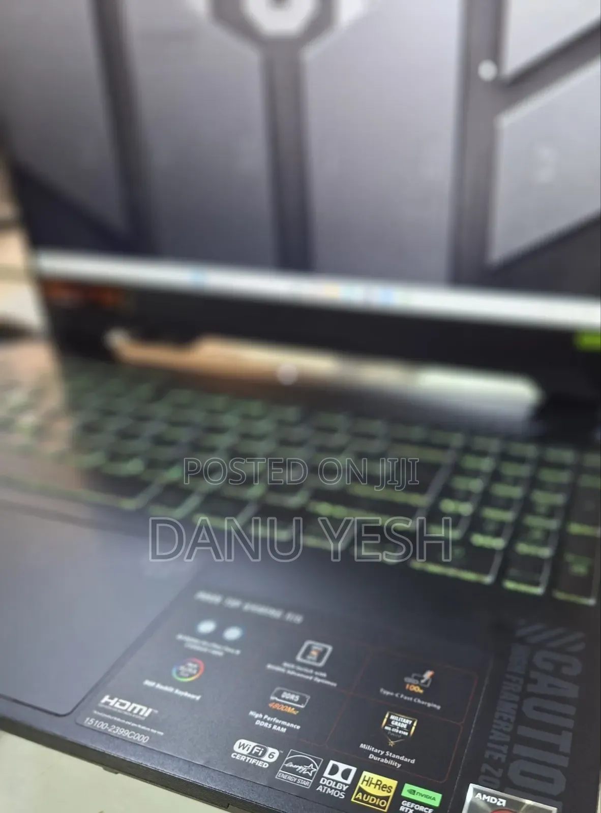 New Laptop Asus TUF Gaming A15 16GB AMD Ryzen 7 SSD 512GB