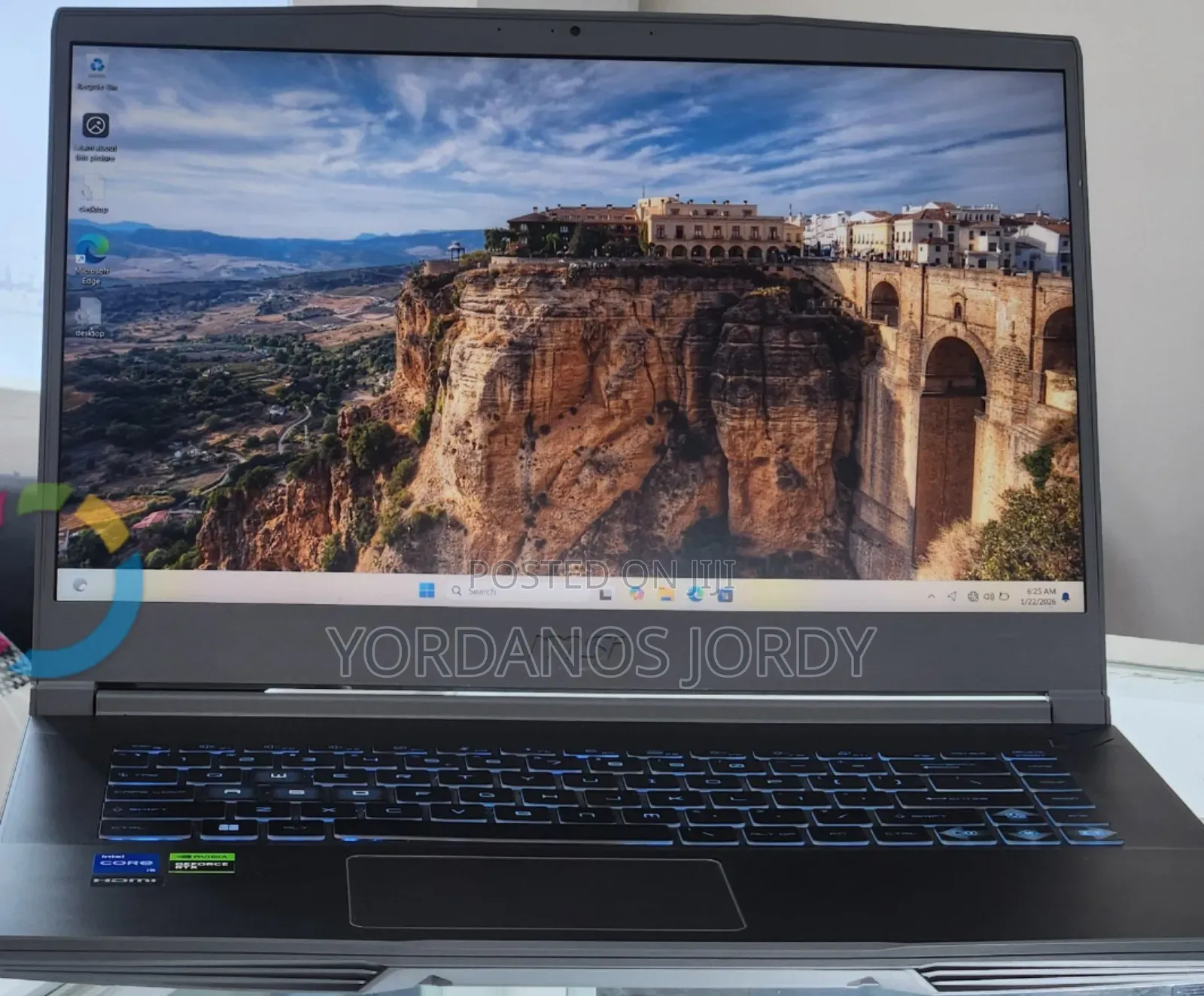 New Laptop MSI 16GB Intel Core I5 SSD 512GB