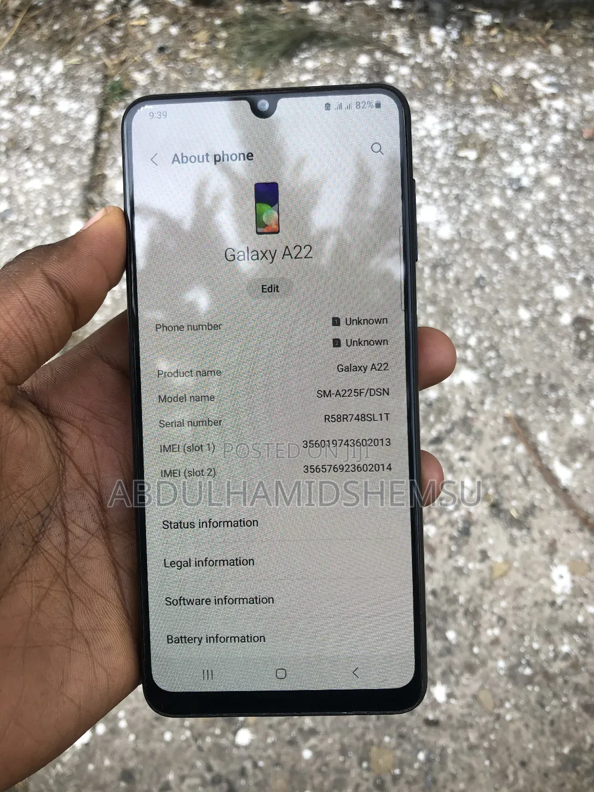 Samsung Galaxy A22 128 GB Black